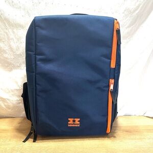 Kids Backpack - Navy Blue and Orange